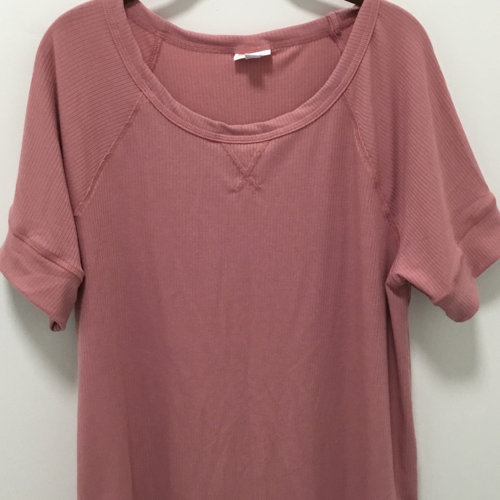 LuLaRoe Short Sleeve Hailey Ribbed Tee